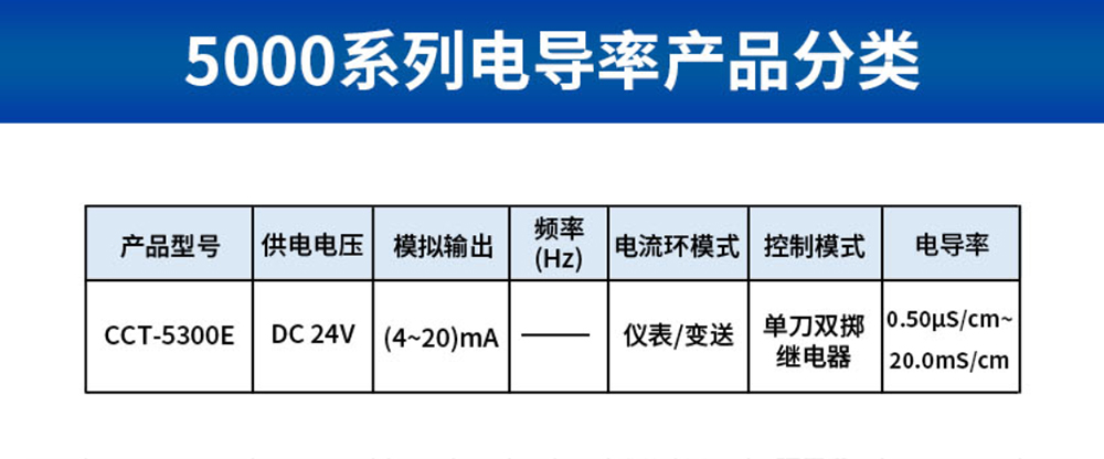电导率/电阻率一体化仪表CCT-5300E
